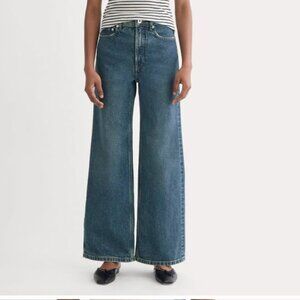 EVERLANE Sailor Jean, Medium Blue Jean | Size 25 Short